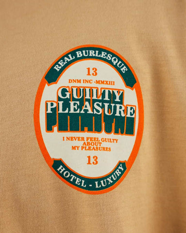 Camiseta Para Hombre Oversize Caqui Real Burlesque