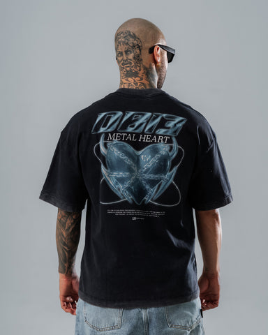 Camiseta Oversize DB13 Metal Heart