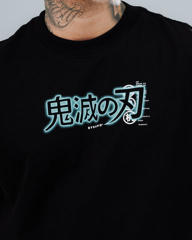 Camiseta Oversize Demon Slayer Black