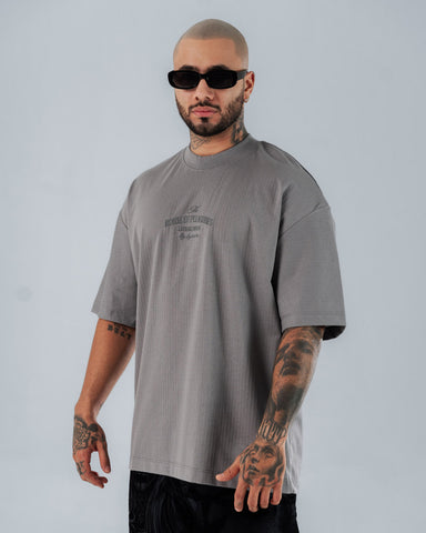 Camiseta Oversize Gris Cemento House Of Pleasures