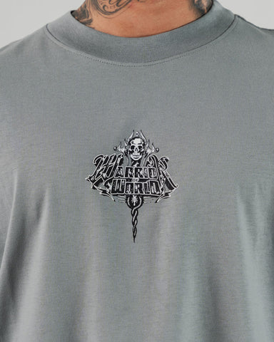 Camiseta Oversize Gris Cemento Warrior