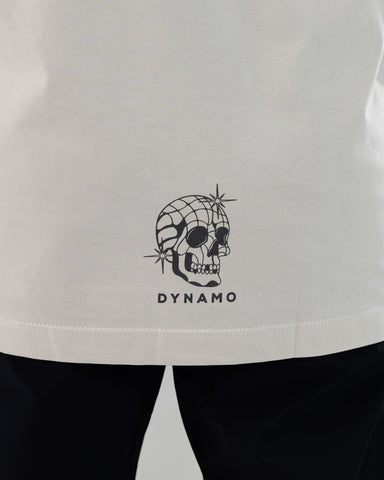 Camiseta Oversize Gris Claro Future Skull