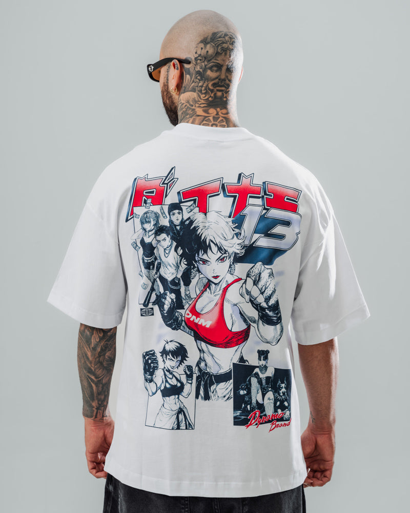 Camiseta Oversize Manga Fighter
