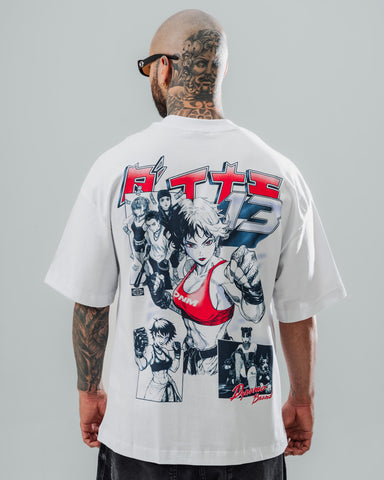 Camiseta Oversize Manga Fighter