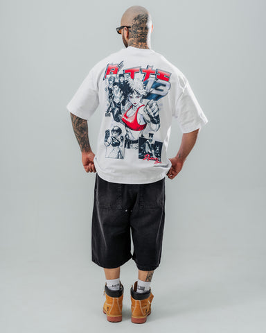 Camiseta Oversize Manga Fighter
