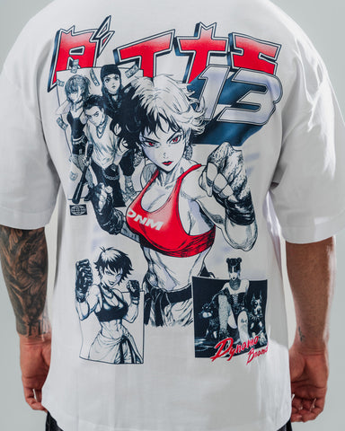 Camiseta Oversize Manga Fighter