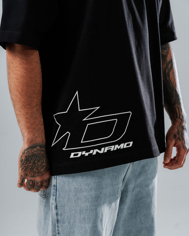 Camiseta Oversize Negra Cyberpunk