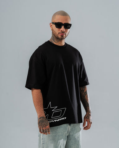 Camiseta Oversize Negra Cyberpunk