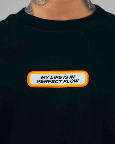 Camiseta Oversize Negra - Perfect Flow