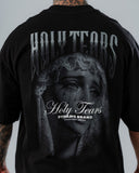Camiseta Oversize Negro Holy Tears