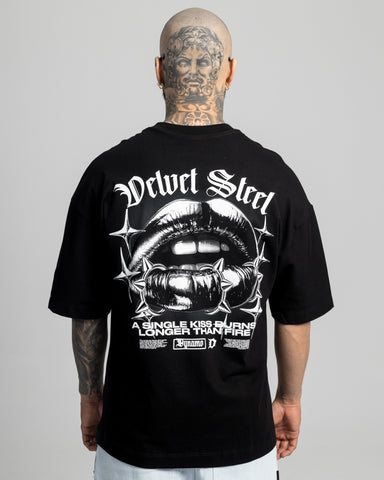 Camiseta Oversize Velvet Steel