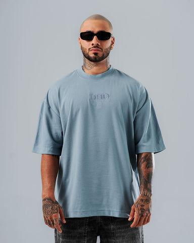 Camiseta Para Hombre Oversize Azul DHQ