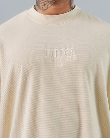 Camiseta Para Hombre Oversize Beige DHQ