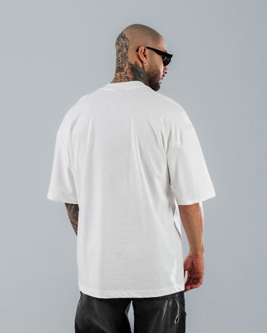 Camiseta Para Hombre Oversize Blanca Sacrament