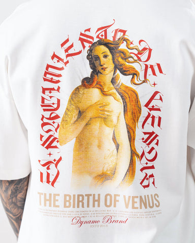 Camiseta Para Hombre Oversize Blanca Venus