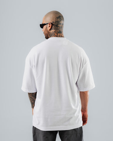 Camiseta Para Hombre Oversize Blanco DHQ