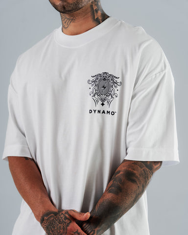 Camiseta Para Hombre Oversize Blanco Unlimited