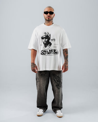 Camiseta Para Hombre Oversize Call Me