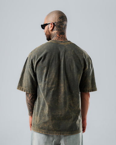 Camiseta Para Hombre Oversize Con Efecto Thirteen