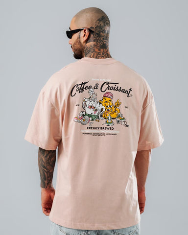 Camiseta Para Hombre Oversize Curuba Croissant