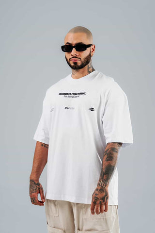 Camiseta Para Hombre Oversize Disconnect