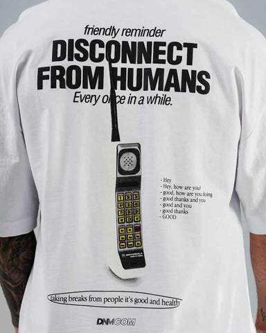 Camiseta Para Hombre Oversize Disconnect