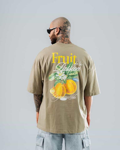 Camiseta Para Hombre Oversize Fruit de la Passion