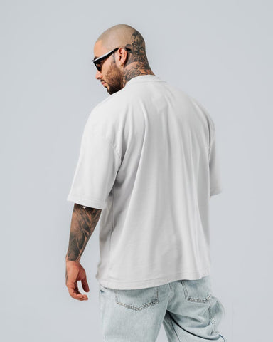 Camiseta Para Hombre Oversize Gris DHQ