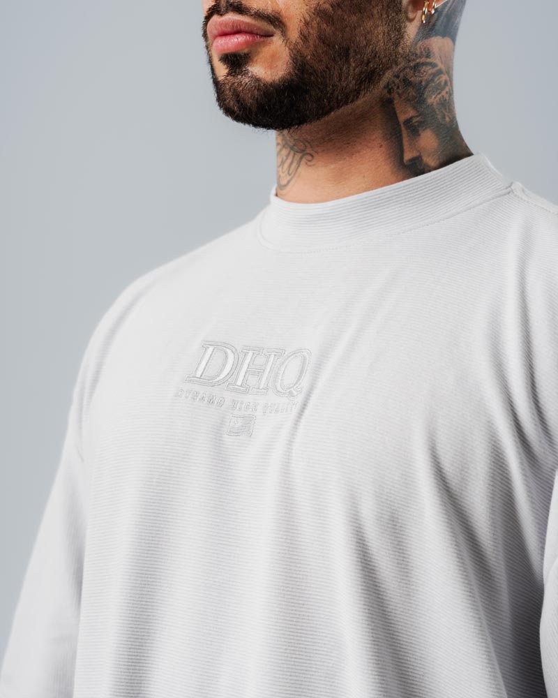 Camiseta Para Hombre Oversize Gris DHQ