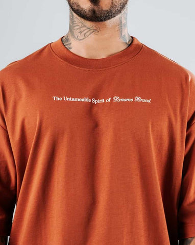 Camiseta Para Hombre Oversize Marron Unblessed