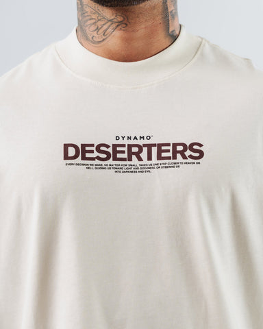 Camiseta Para Hombre Oversize Natural Deserters