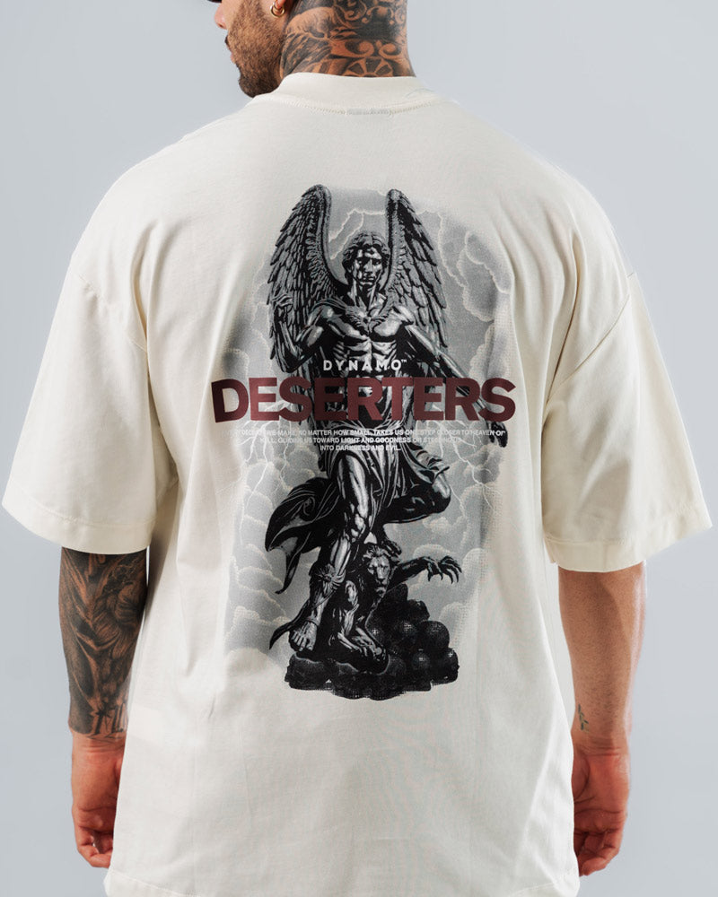 Camiseta Para Hombre Oversize Natural Deserters