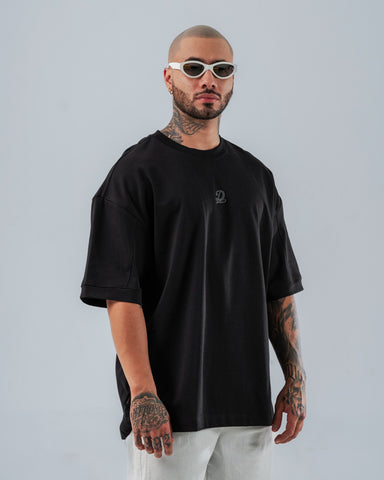 Camiseta Para Hombre Oversize Negra D