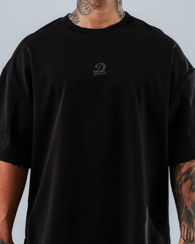 Camiseta Para Hombre Oversize Negra D