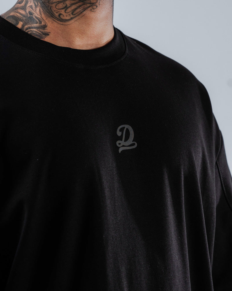 Camiseta Para Hombre Oversize Negra D