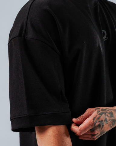 Camiseta Para Hombre Oversize Negra D