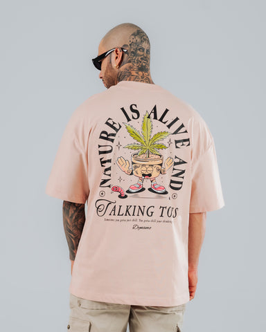 Camiseta Para Hombre Oversize Retro Cartoon