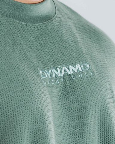 Camiseta Para Hombre Oversize Verde Dynamo