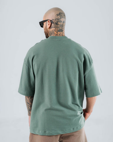 Camiseta Para Hombre Oversize Verde Dynamo