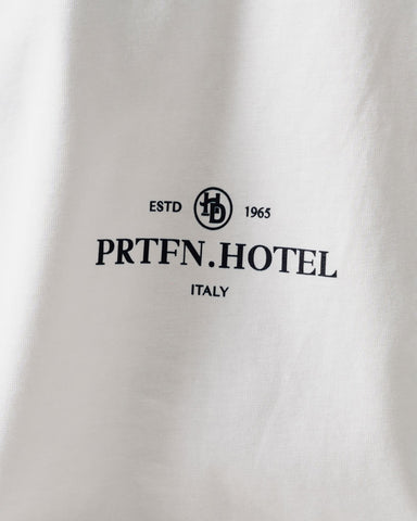 Camiseta Para Hombre Regular Blanco Grand Hotel