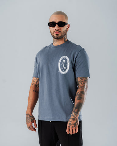 Camiseta Para Hombre Regular Slim Azul Stay Wealthy