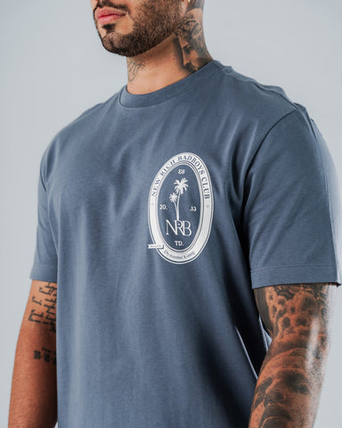 Camiseta Para Hombre Regular Slim Azul Stay Wealthy