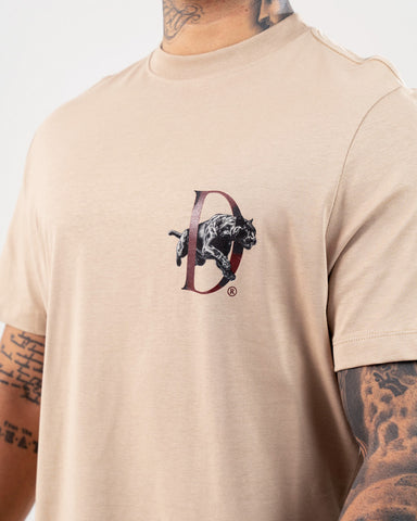 Camiseta Para Hombre Regular Taupé Panther