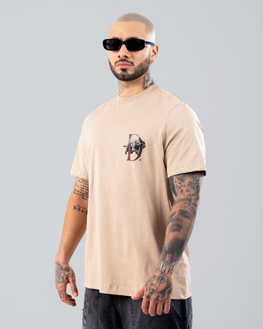 Camiseta Para Hombre Regular Taupé Panther