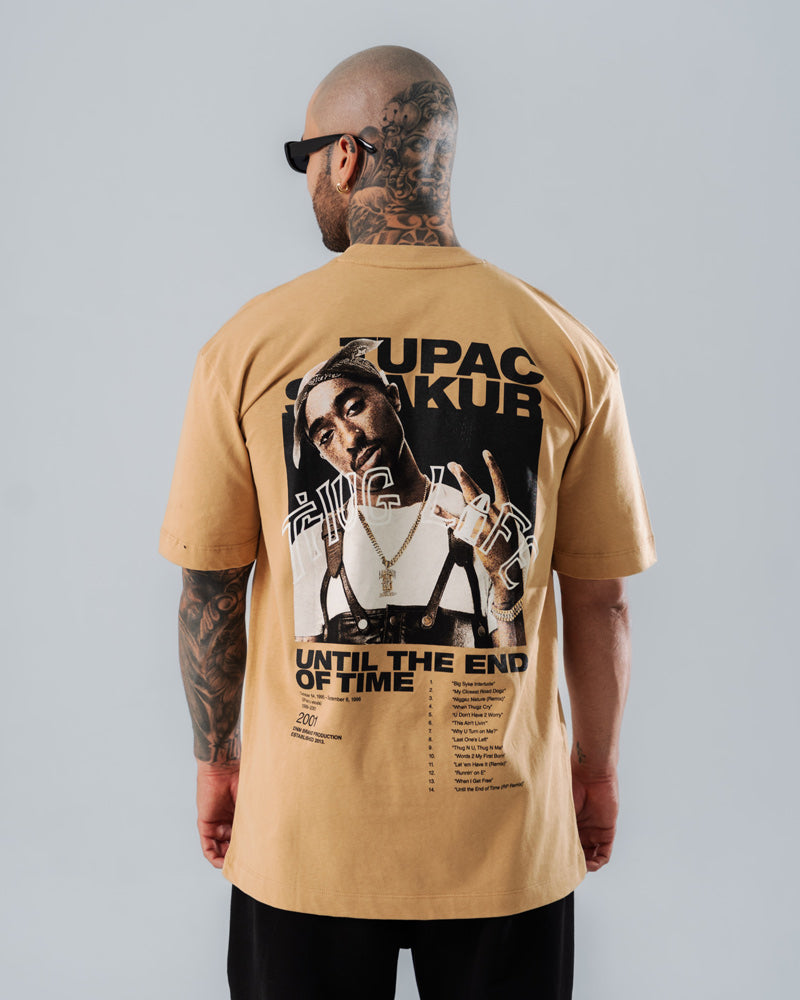 Camiseta Para Hombre Regular Tupac