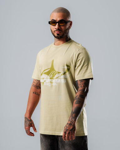 Camiseta Para Hombre Regular Verde Oliva Runaways Collective