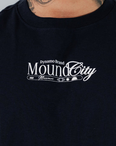 Camiseta Para Hombre Regular Slim Azul Noche Moundcity