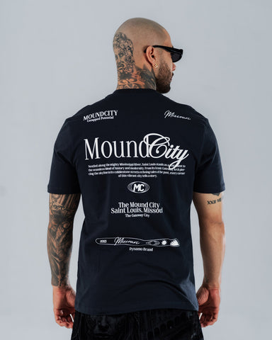 Camiseta Para Hombre Regular Slim Azul Noche Moundcity