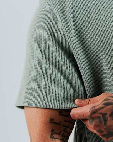 Camiseta Regular Para Hombre Verde Con Bordado D