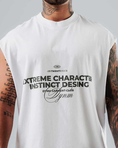 Camiseta Sin Mangas Para Hombre Blanco Extreme Character